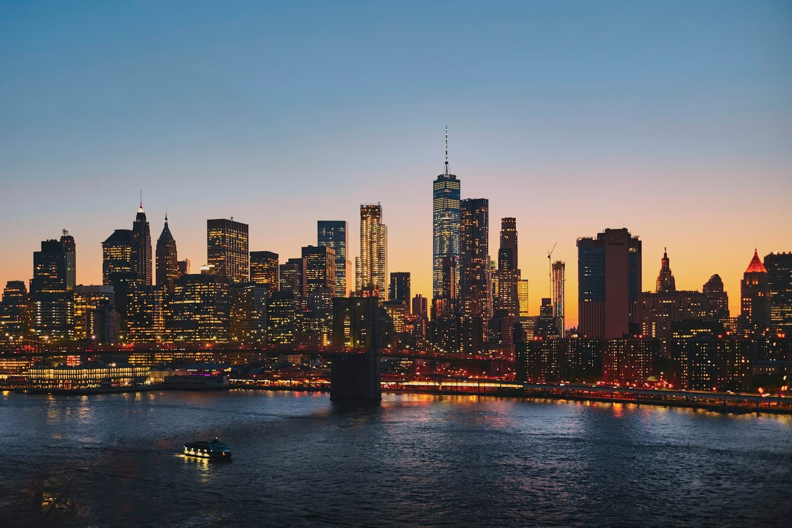 New York cityscape and street view